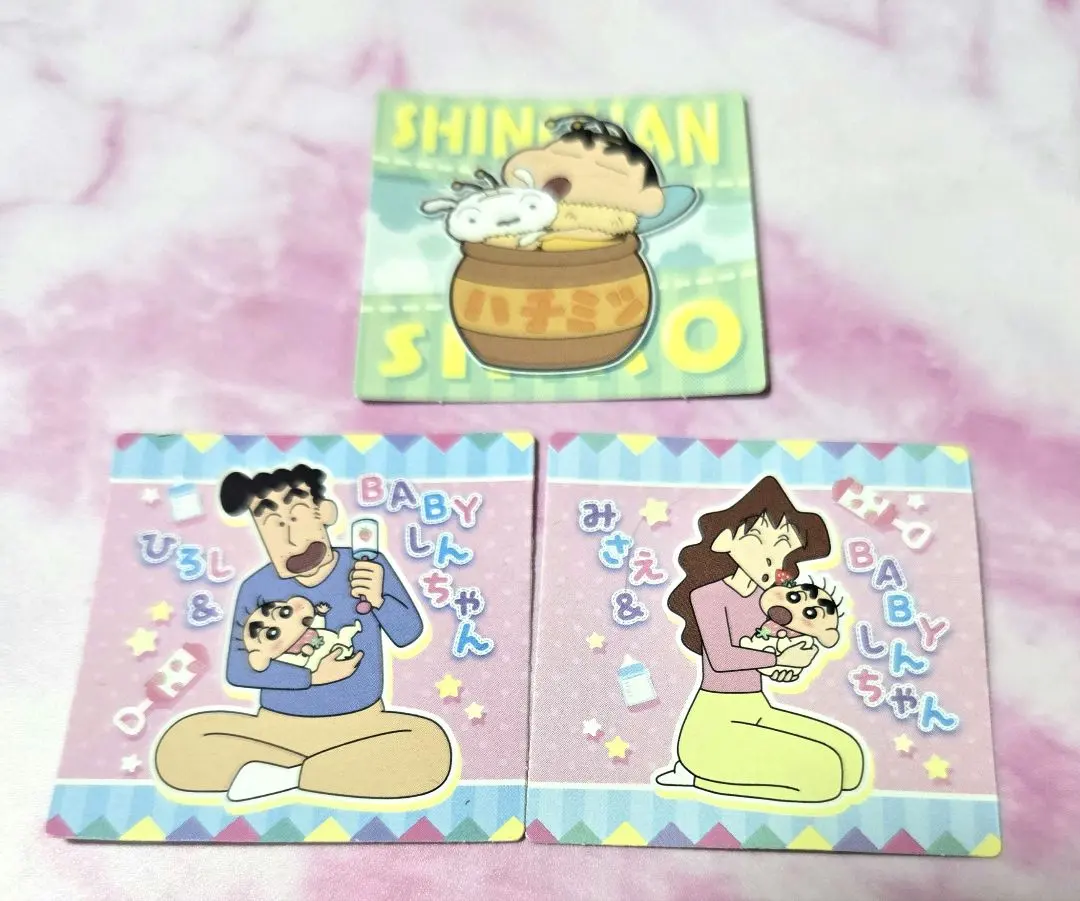 蠟筆小新 巧克力餅乾貼紙 野原新之助/野原廣志 野原美冴 小白 的縮圖