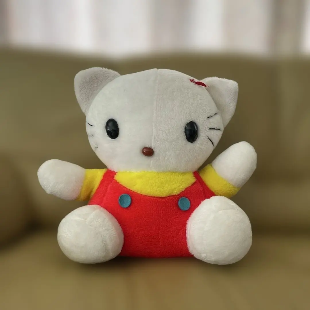 Thumbnail of Kitty Plush Doll, Large, Showa Era, No Ribbon