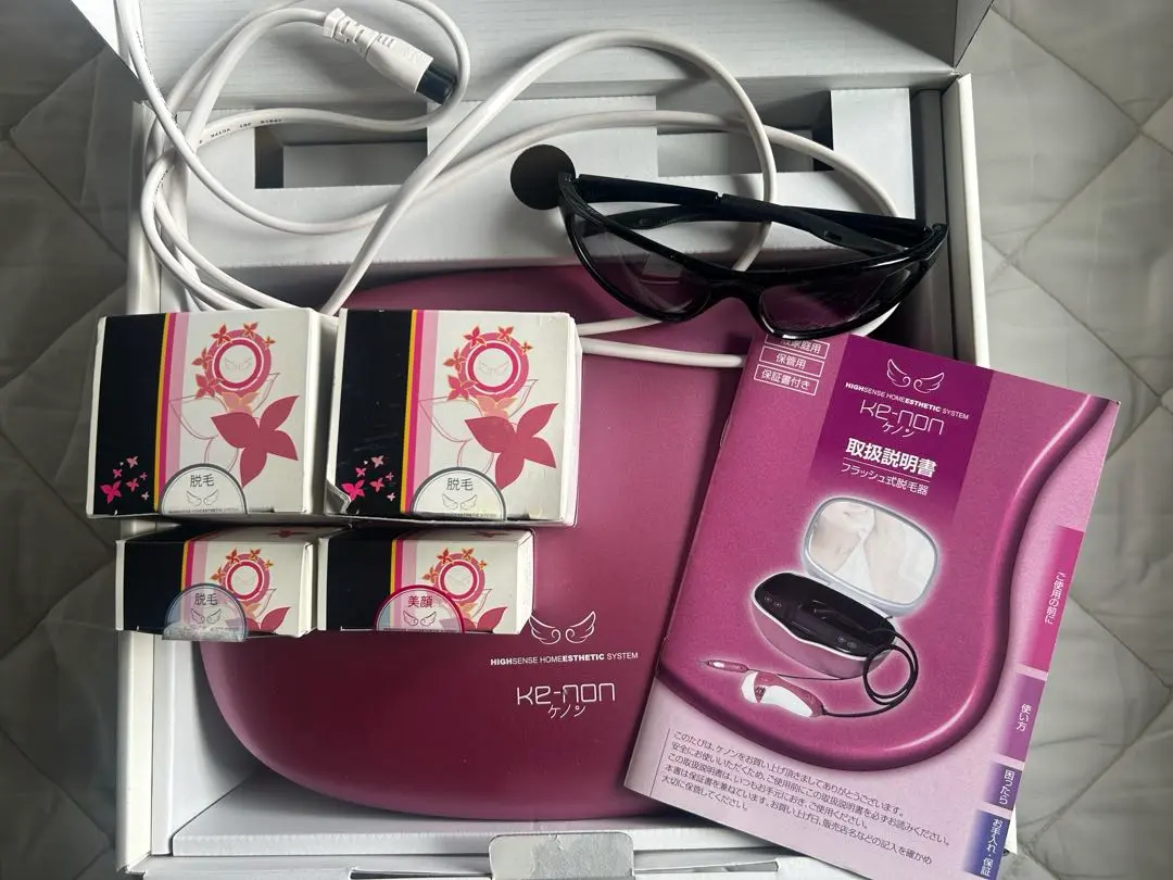 ケノン　フラッシュ式脱毛器 ver.4.1(未使用カートリッジ付) ケノン フラッシュ式脱毛器 ver:4.1 ケノン 【フラッシュ式脱毛