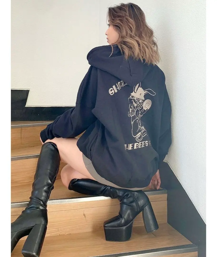 GYDA　Angel BUNNY BIGパーカーバニー ビッグパーカー新品タグ付 楽天市場】GYDA ジェイダ パーカー レディース おしゃれ