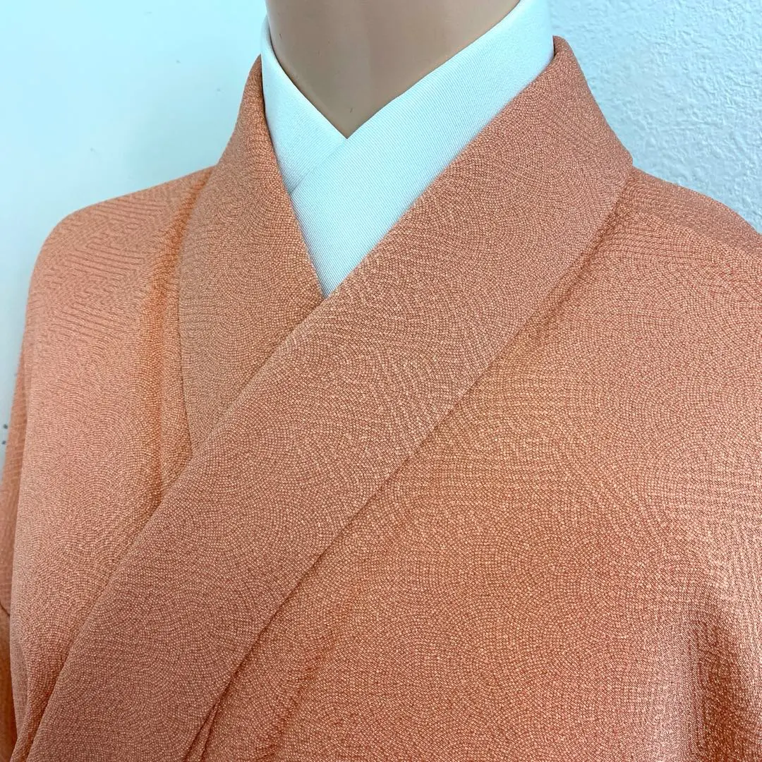 【和】16241o 鮫小紋 一個紋 縫紋 附帶縫線 和服 的縮圖