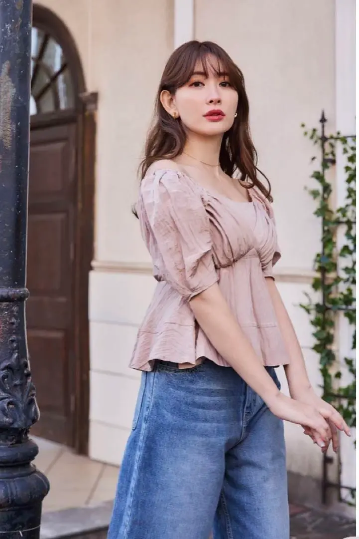 トップス Herlipto Random Pleated 2Way Top Random Pleated 2Way Top HER LIP TO同型