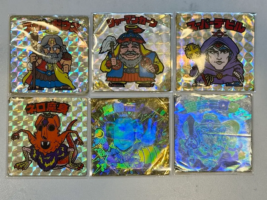 ビックリマンシール　スーパーデビル（青台紙）　当時品　初期品　美品 ビックリマンシール スーパーデビル（青台紙） 当時品 初期品 美