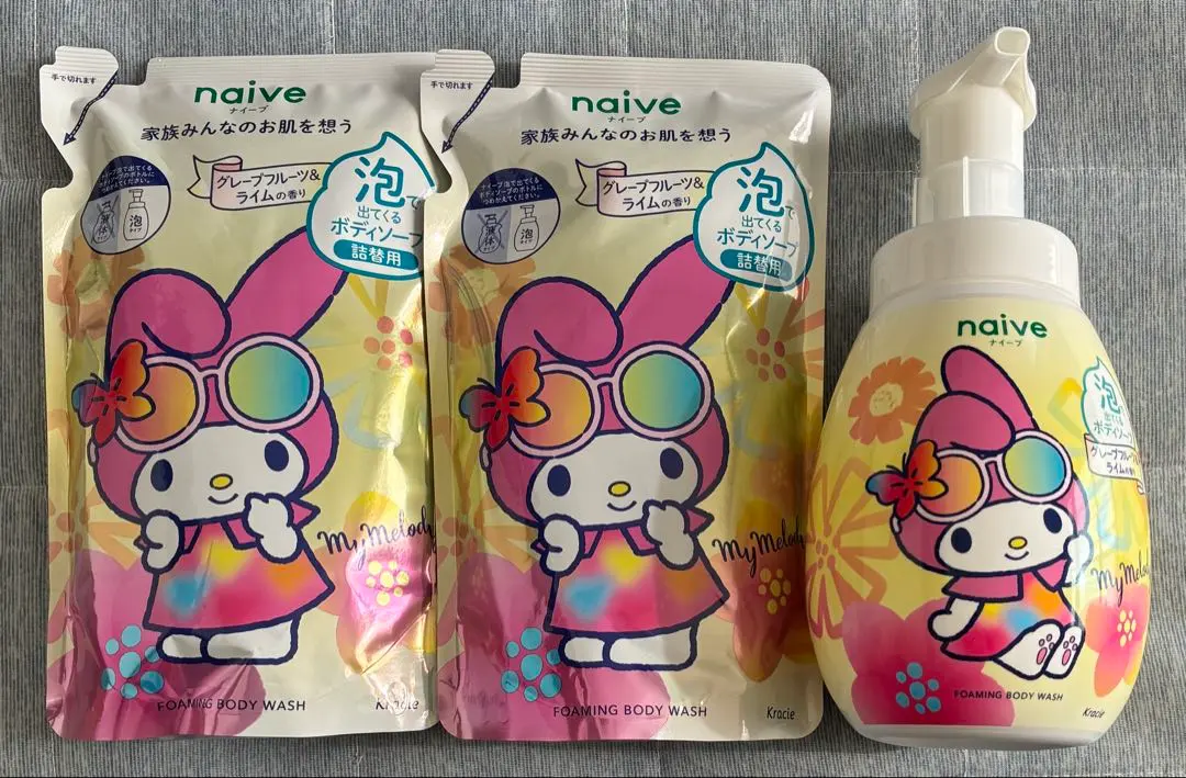 Thumbnail of Naive Body Wash, Foaming, My Melody, Starter & Refill Set