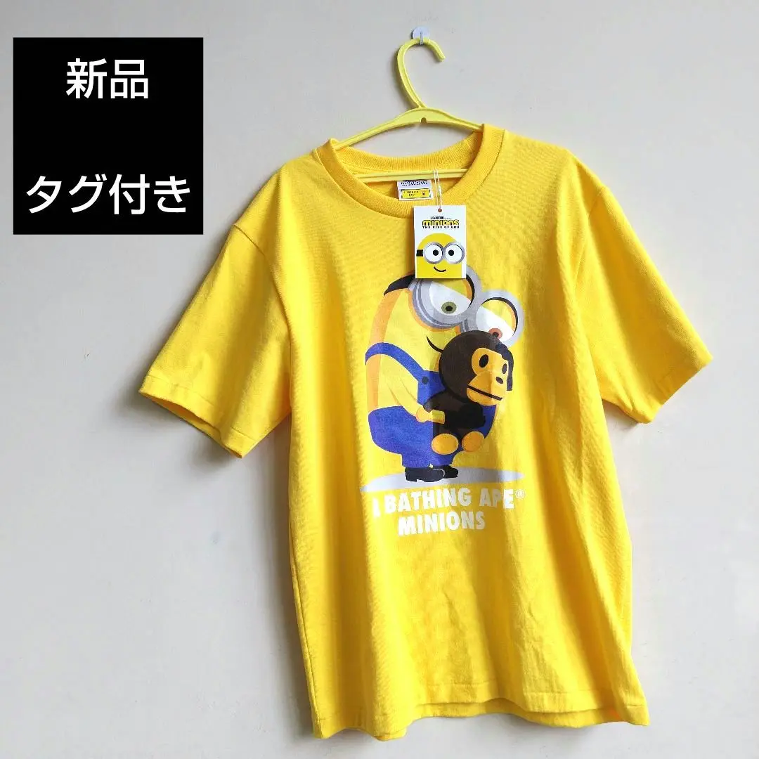 A BATHING APE イエローTシャツ M A BATHING APE アベイシングエイプ 90s USA製 最初期