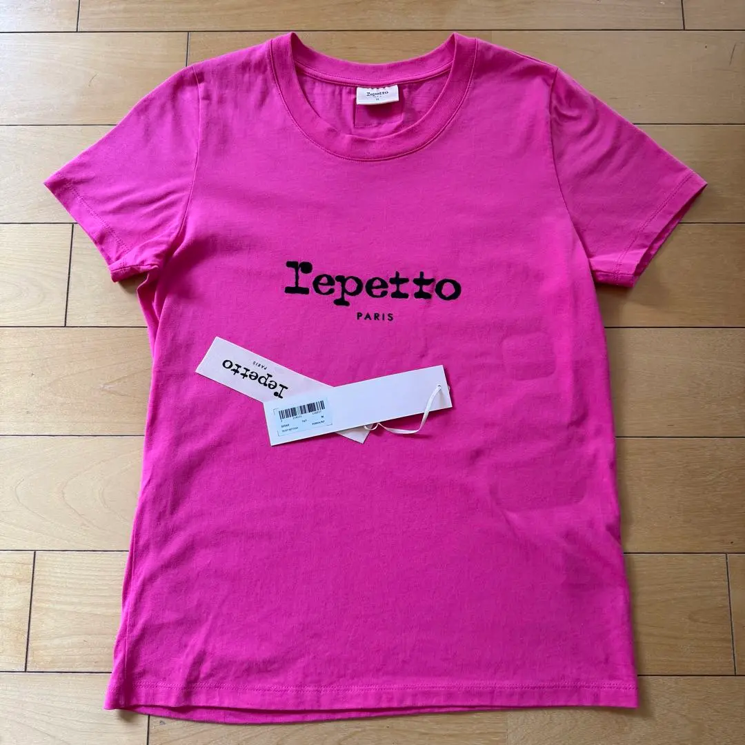 レペット【 repetto 】 バレエトップス 半袖 ロゴ入り Tシャツ