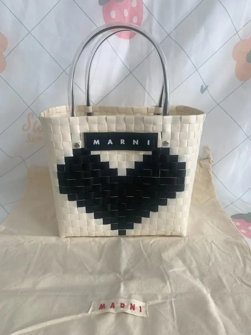 未使用　訳あり 　MARNI マーケットハート型かごバッグ 未使用 訳あり MARNI マーケットハート型かごバッグ - メルカリ