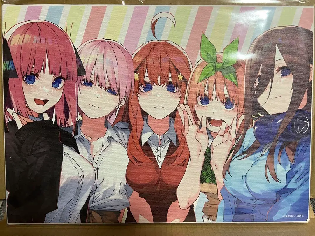 Thumbnail of The Quintessential Quintuplets Magazine Application-Exclusive Service Canvas Board