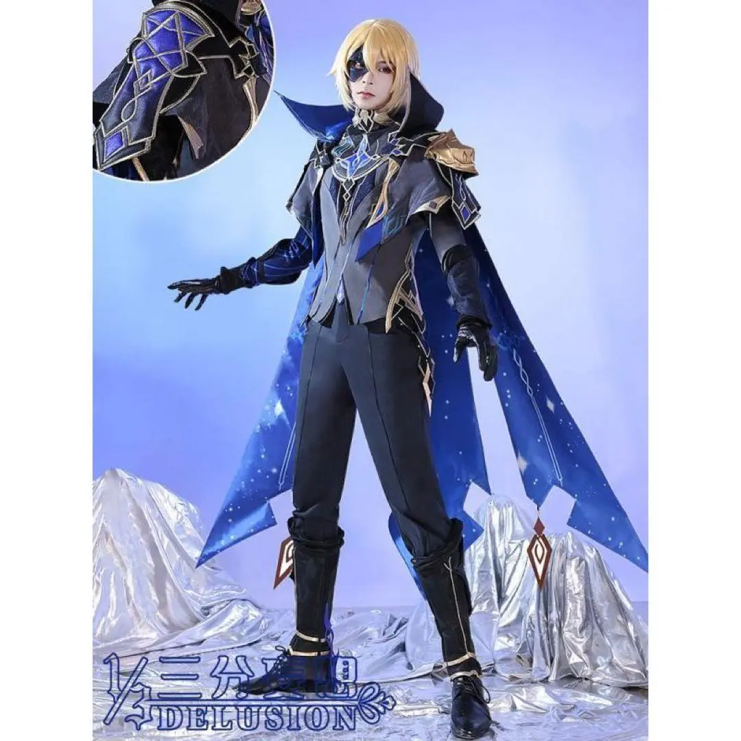 三分妄想　原神　コスプレ　ダインスレイヴ　衣装L+ウィッグ 三分妄想 原神 コスプレ ダインスレイヴ 衣装