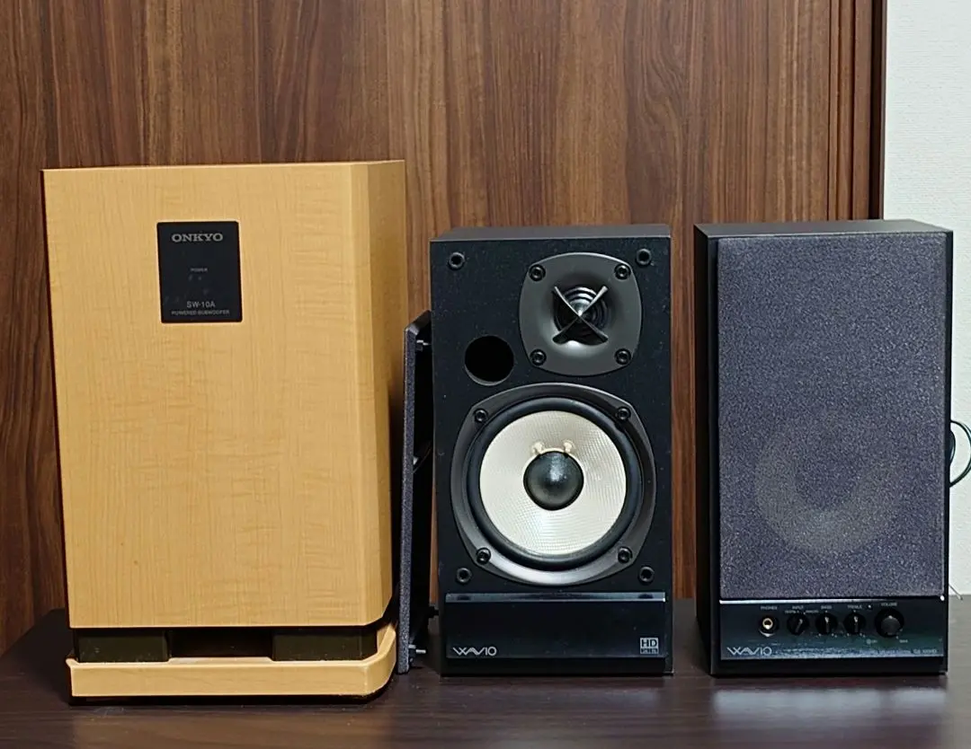 【動作OK！！ 】パワード(アンプ内蔵)スピーカー　ONKYO　GX-100HD Amazon.co.jp: ONKYO WAVIO パワードスピーカーシステム 15W+15W