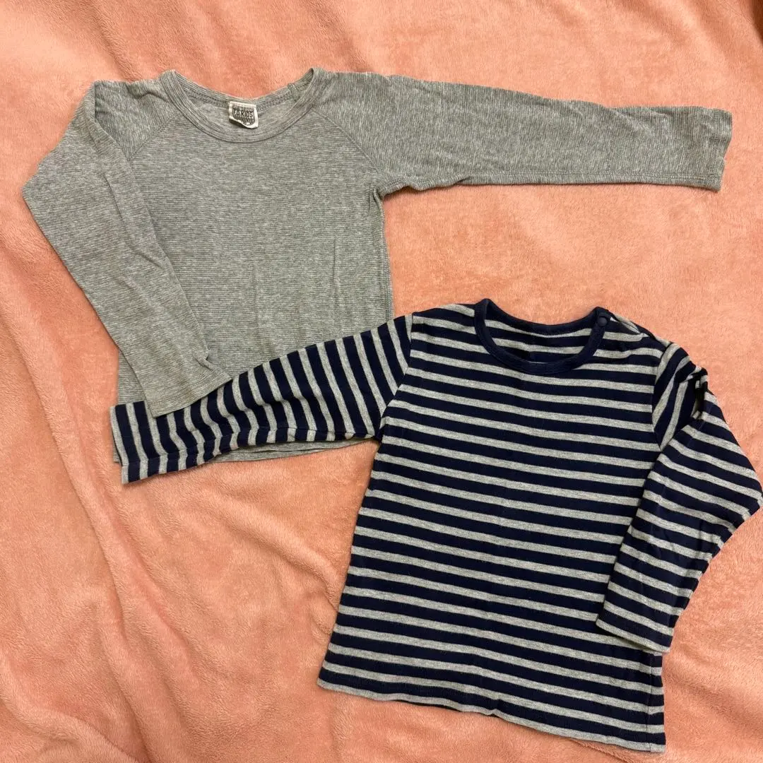 長袖長T恤 2件套 100cm 的縮圖