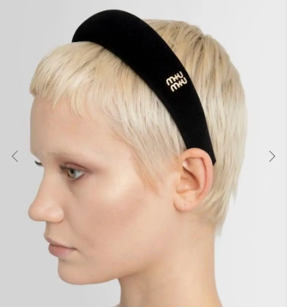 miumiu ベルベットヘアバンド 黒 ヘアバンド　カチューシャ 楽天市場】MIUMIU ミュウミュウ カチューシャ 5IH025 068