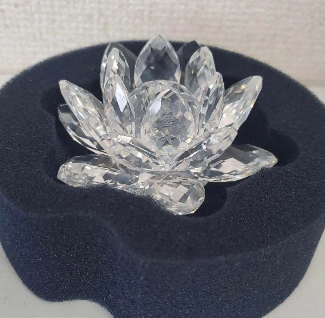 スワロフスキ　SWAROVSKI　キャンドルホルダー睡蓮S スワロフスキー 水蓮 キャンドルホルダー (M) 廃盤品 希少 箱