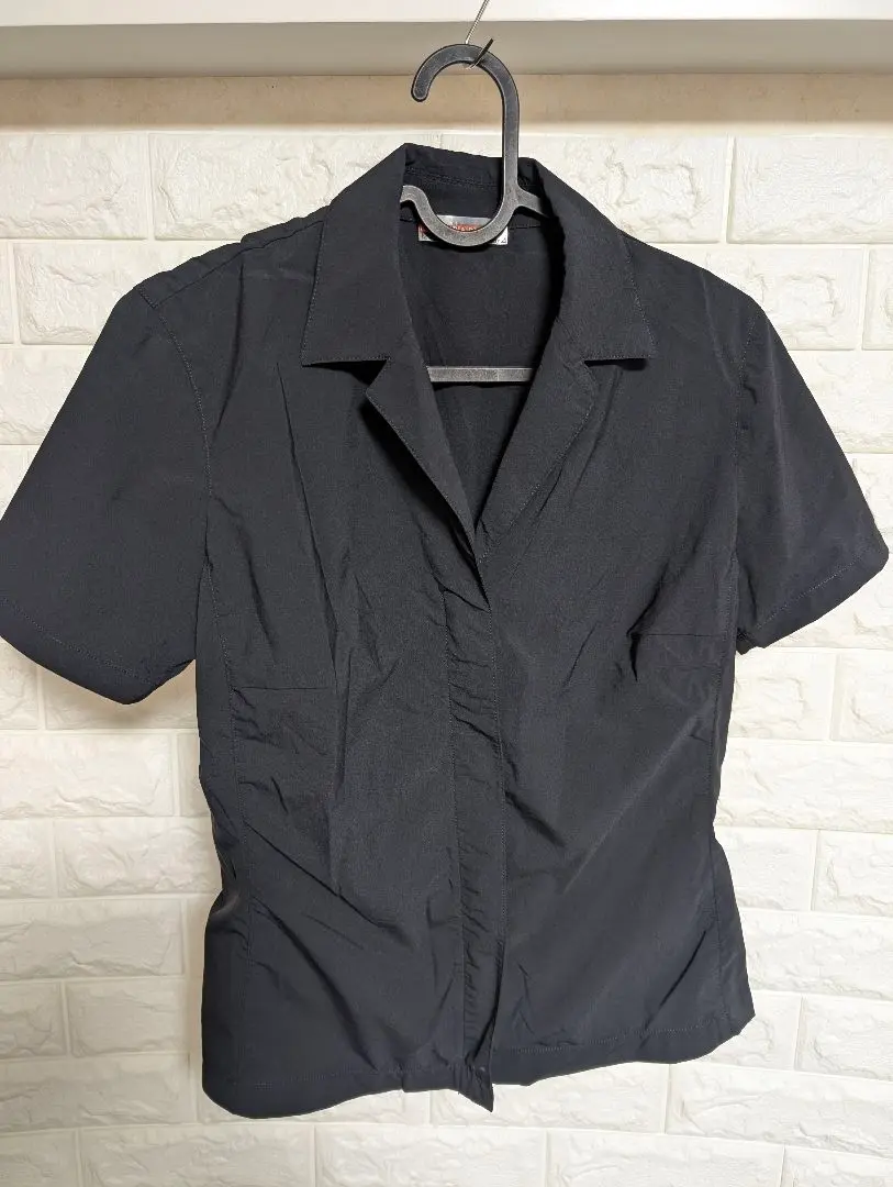 【プラダスポーツ】シャツ　ブラウス 黒　半袖　Mサイズ ダブルジップ WTAPS×Champion ショートスリーブTシャツ(C8-X354)