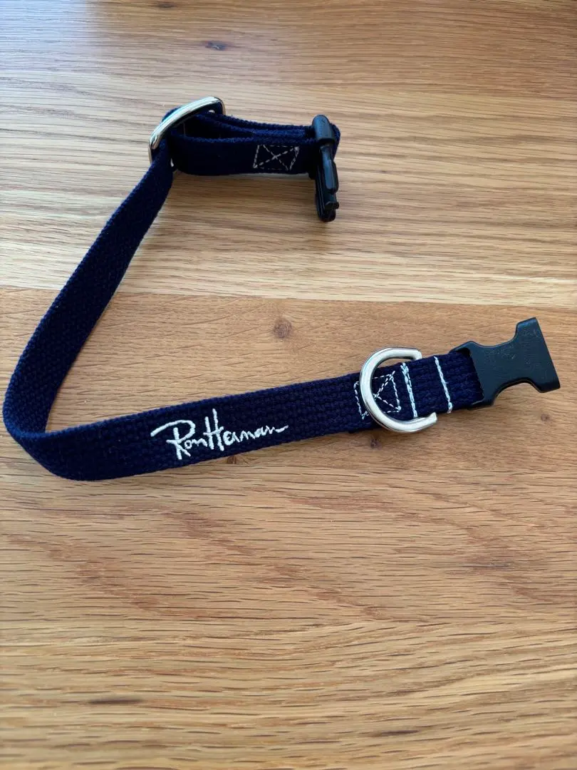 ronherman ロンハーマン スタッズ付きレザーリードと首輪セット 小型犬用 Ron Herman 新品 ロンハーマン Recycled Tape Dog Collar L 犬用