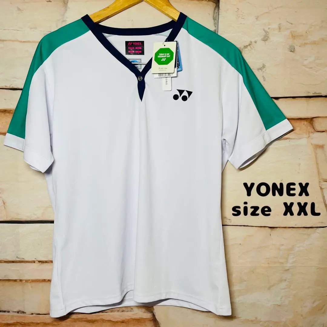 激レア　非売品　限定モデル　ヨネックス　75周年　ユニフォーム　　Lサイズ ヨネックス75周年ユニフォームLサイズ白 ヨネックス 75周年