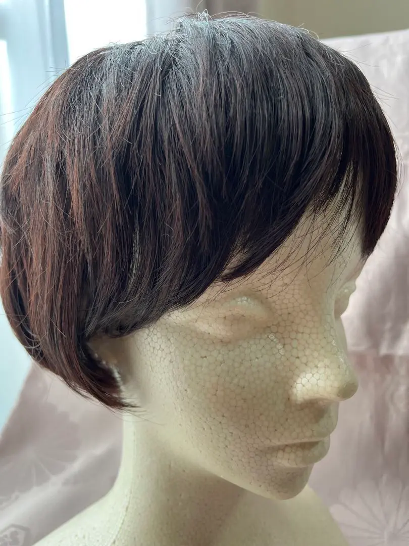 全頭假髮 深棕色 的縮圖