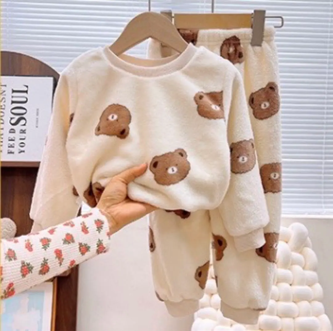 Thumbnail of New Kids Pajamas Bear Top and Bottom Set Unisex 110