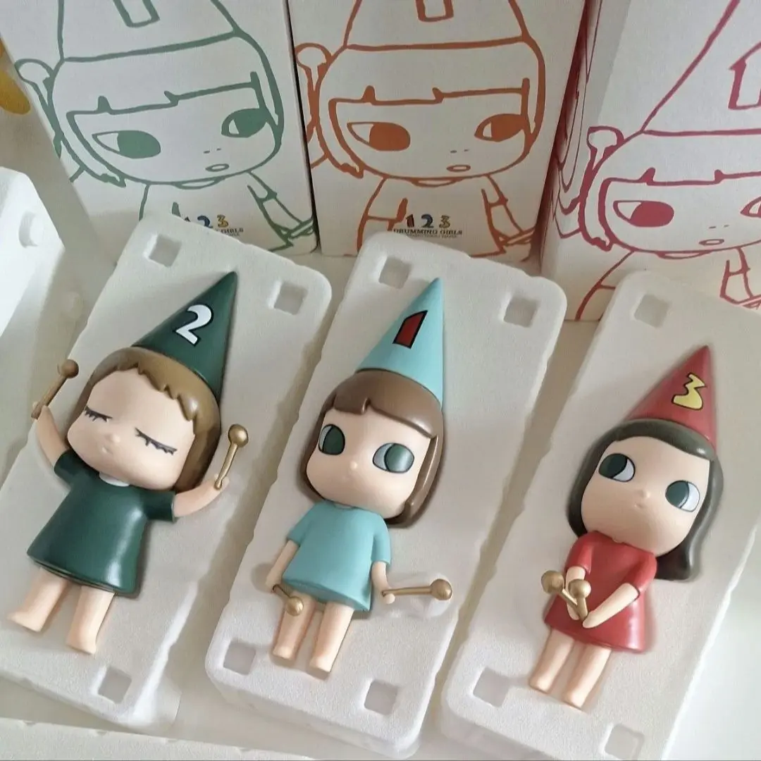 奈良美智 ドラミング・ガール １、２、３　３体セット フィギュア Drumming Girls 現代アート YOSHITOMO NARA 正規品 / 25686 奈良美智 ドラミング・ガール123 (123 Drumming Girls
