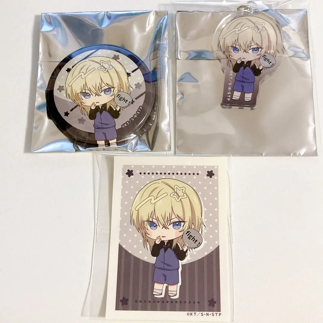 Thumbnail of Prince of Tennis Round One Can Badge Acrylic Keychain Sticker Kura Uzumasa