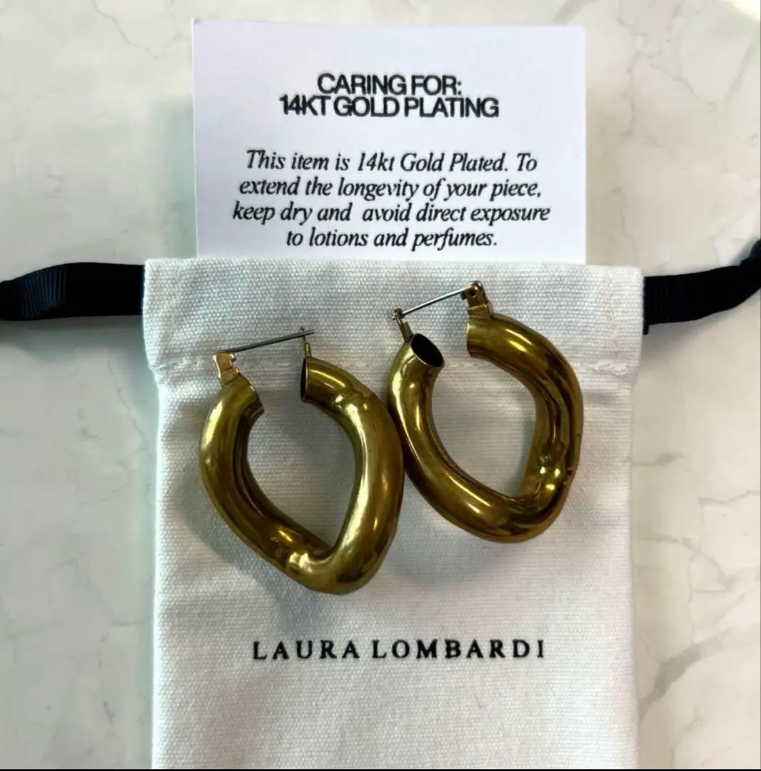 【おすすめ商品！】 Laura Lombardi ゴールド Stanza ピアス おすすめ商品！】 Laura Lombardi ゴールド Stanza ピアス