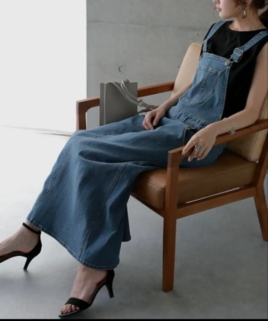 Thumbnail of Denim overall skirt