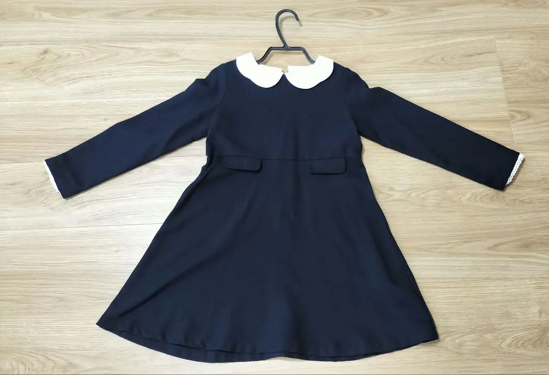 Thumbnail of B:MING by BEAMS Navy Collared Dress 130cm