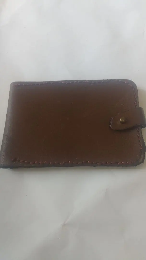 Thumbnail of Brown leather business card holder