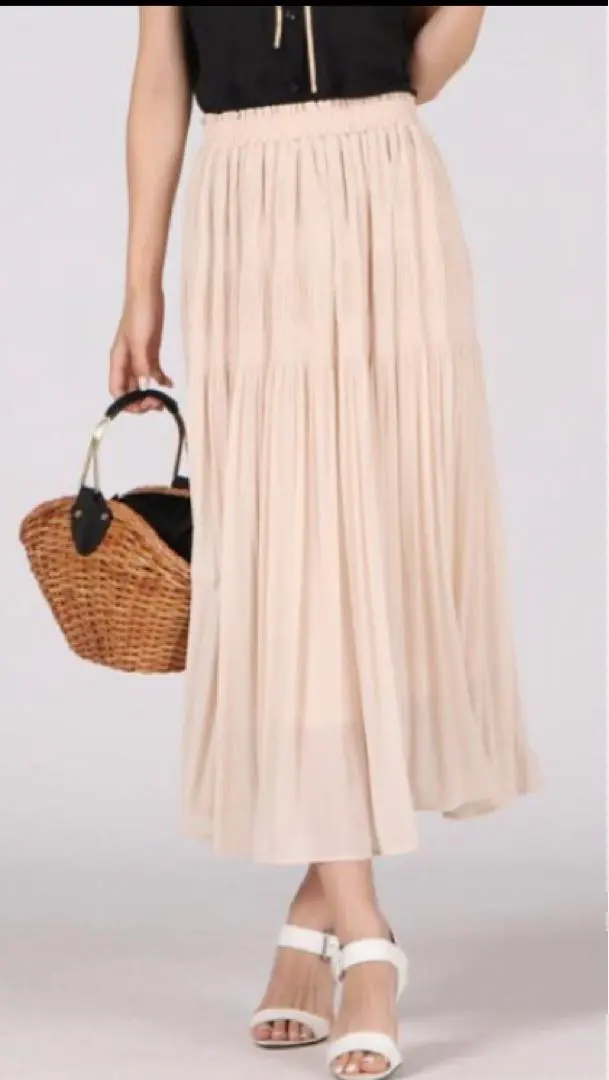 Thumbnail of Long skirt, pleated, Majolica long skirt, Queens Court