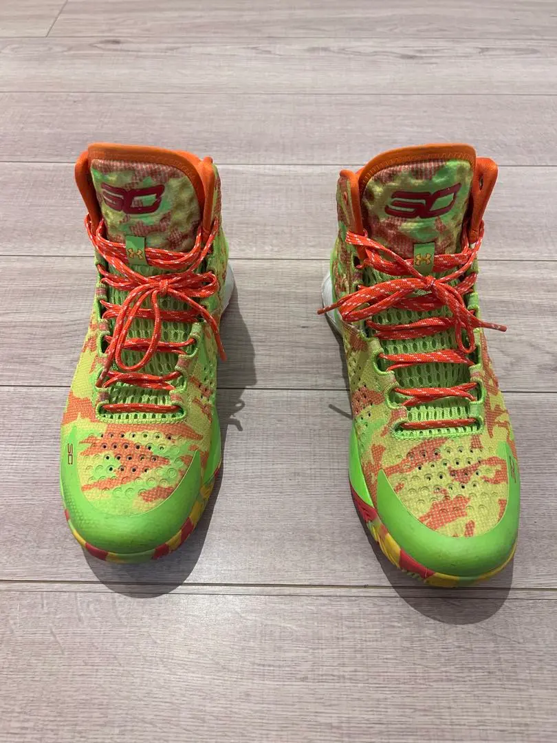 Curry バスケットボールシューズ 蛍光グリーン New Under Armour Steph Curry 7 Sour Patch Kids Lime Green
