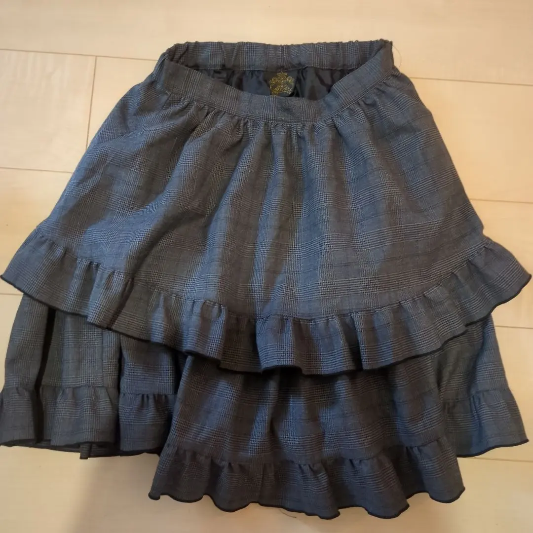 Thumbnail of MITHO MATSUDA Flare Skirt, Gray Check