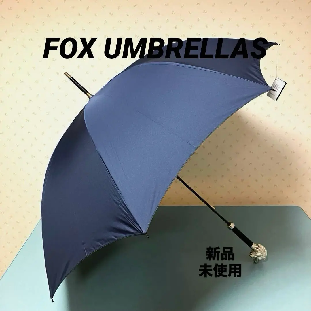 Fox umbrellas アニマルヘッド こうもり傘 馬頭 晴雨兼用長傘 ブラックアニマルヘッド 晴雨兼用傘 GT25 長傘 Fox Umbrellas