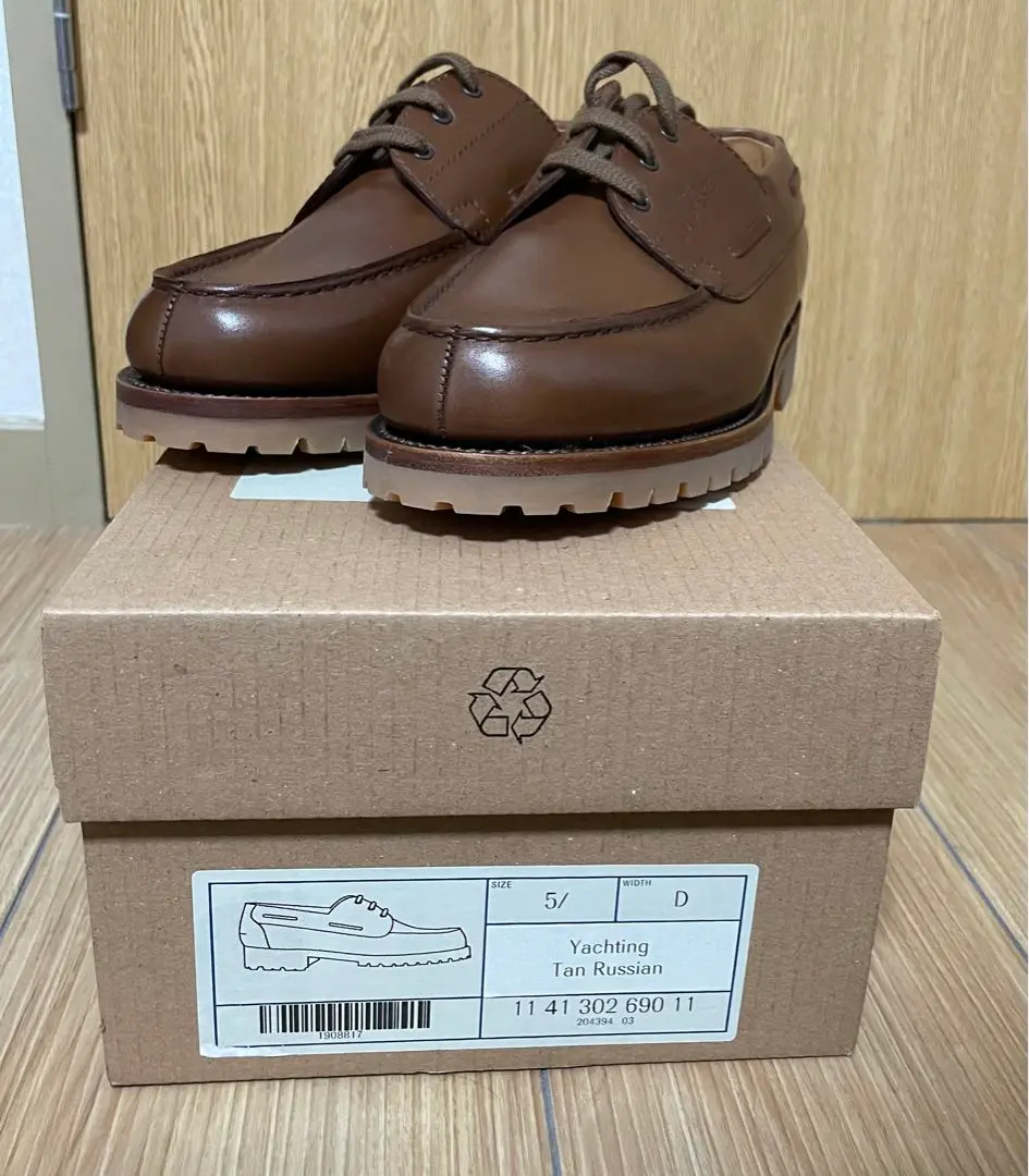 c0567 未使用に近い JMウエストン 690 ヨット 5/D 茶 ブラウン c0567 未使用に近い JMウエストン 690 ヨット 5/D 茶 ブラウン