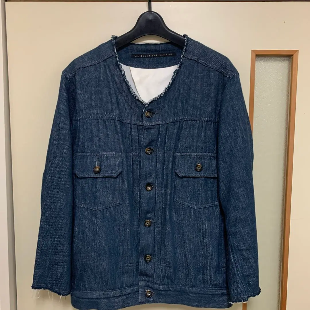 【16SS my beautiful landlet ブリーチデニムコート】 my beautiful landlet - マイビューティフルランドレット 日本製