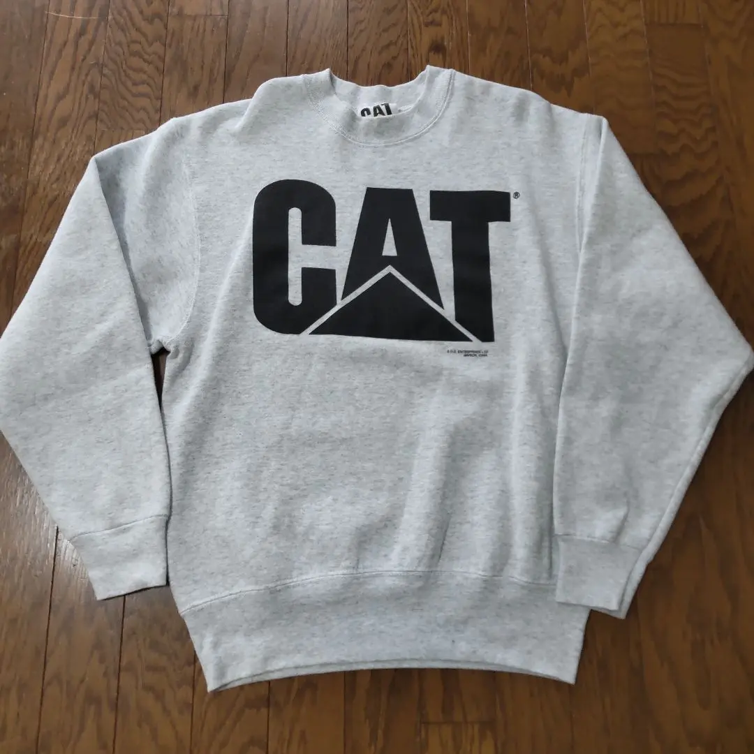 80s 90s CAT ヴィンテージスウェット キャタピラー 企業物 USA製 古着 90s USA製 CAT キャタピラー 重機 企業 BIG ロゴ