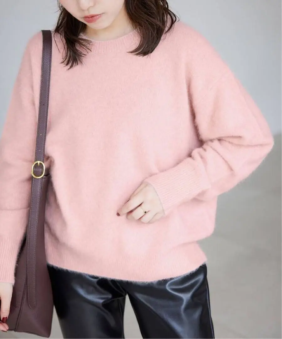SLOBE IENA - SLOBE IENA フォックスウールカシミヤプルオーバー 定価17600円 セーター ニット 24AW ブラウン レディース スローブイエナ【中古】5-0213T♪ SLOBE IENA - SLOBE IENA フォックスウールカシミヤプルオーバー