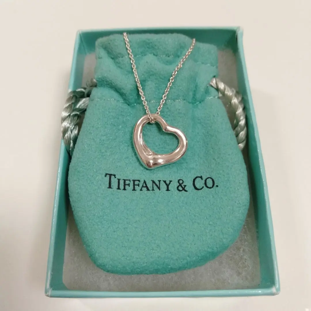 Thumbnail of Tiffany & Co. Silver Open Heart Necklace