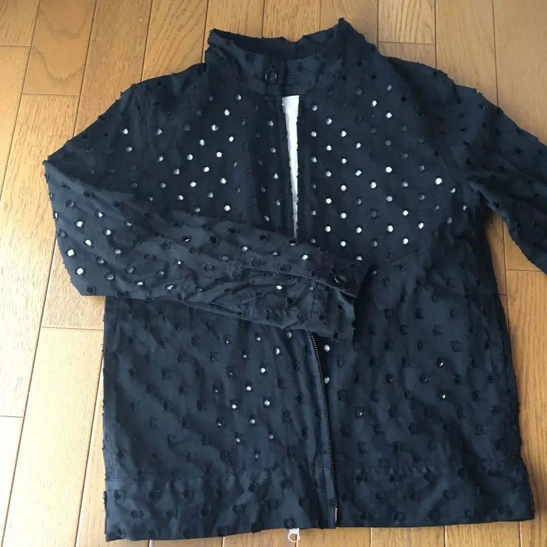 LIMI feu Sサイズ ジャンパー・ブルゾン グレー/黒　シャギー LIMI feu Sサイズ ジャンパー・ブルゾン グレー/黒 シャギー
