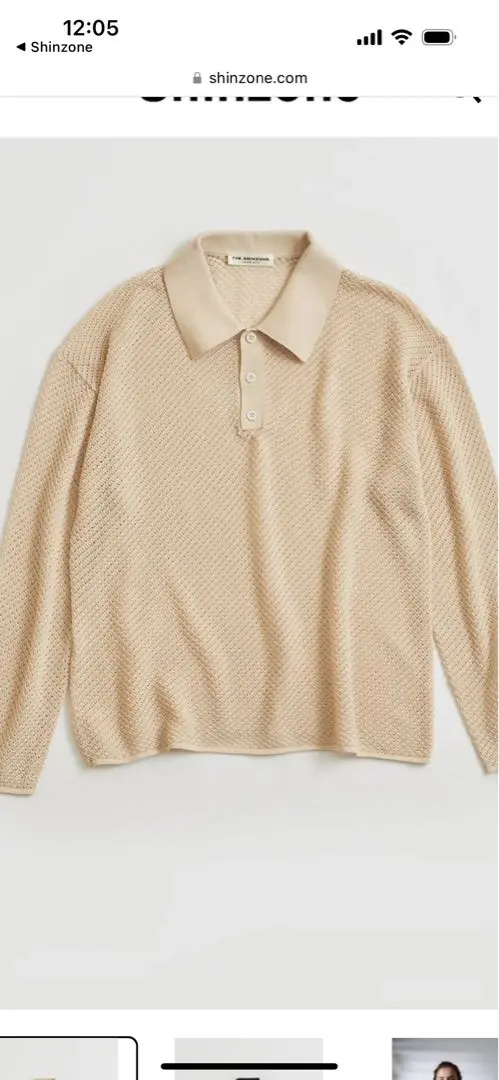 【即購入可】Shinzone RYE TENDER CROSBY POLO 即購入可】Shinzone RYE TENDER CROSBY POLO