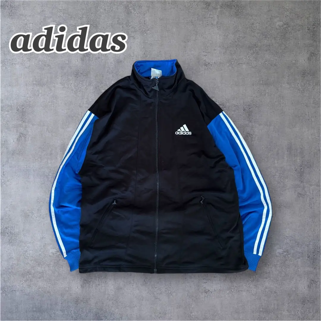 Thumbnail of Adidas Track Jacket Big Logo Retro Blue