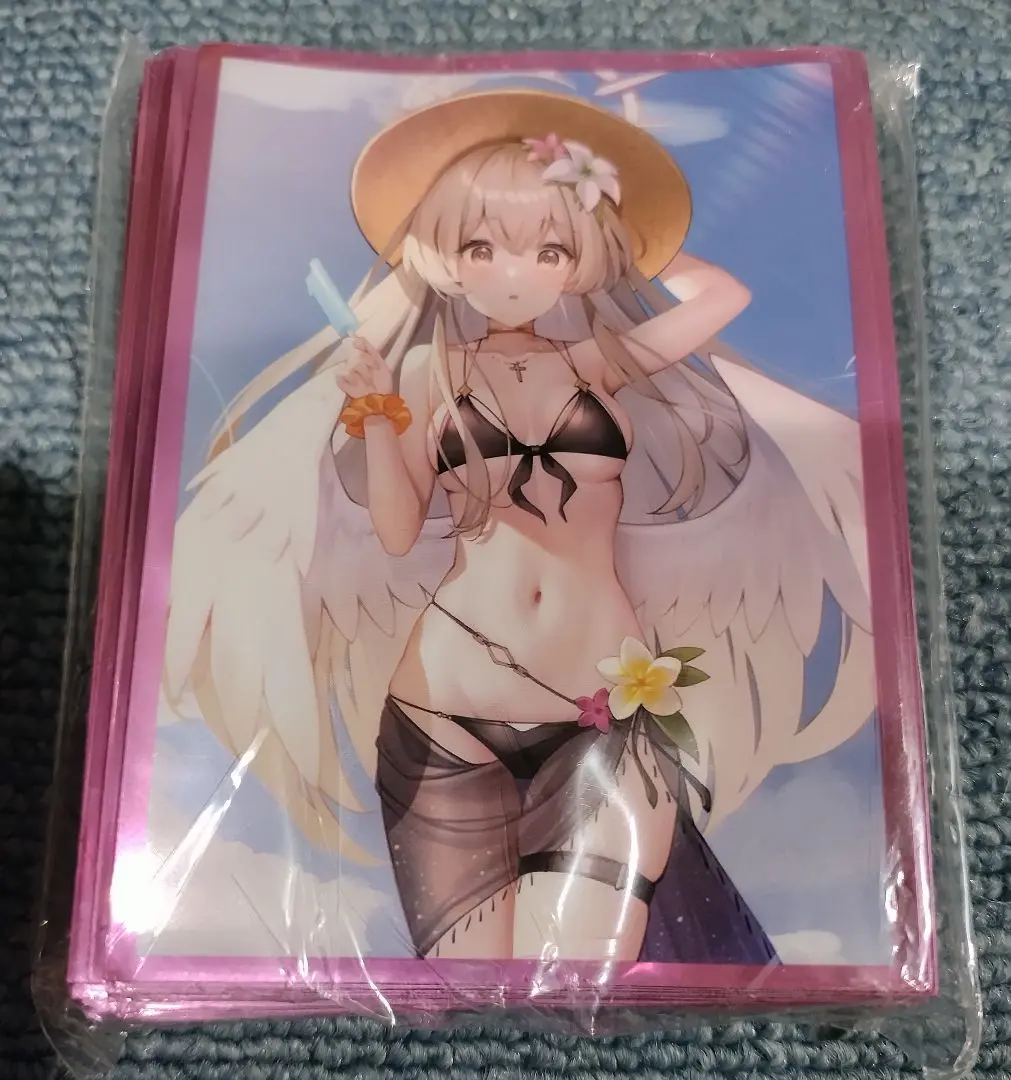 水着ミカ　ナギサ　プレイマット　スリーブ　ブルーアーカイブ　ブルアカ　EATOS ブルーアーカイブ 月雪ミヤコ 水着 スリーブ プレイマット EATOS