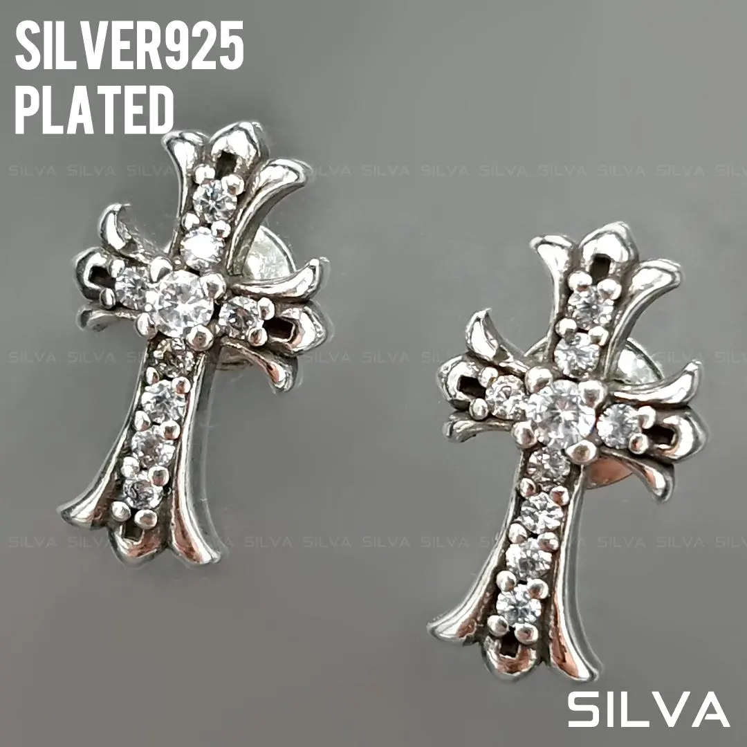 Thumbnail of Silver Zirconia Baby Fat Stud Earrings (for both ears) [P283x2]