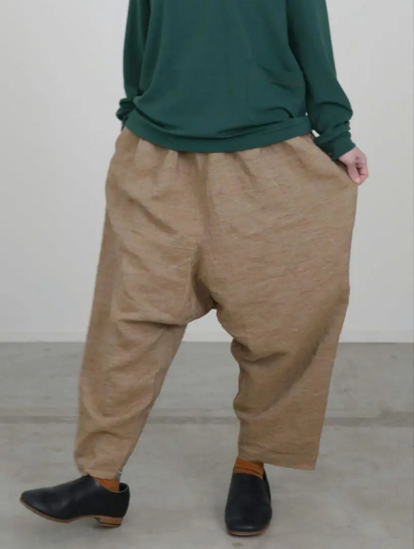 訳あり　ヒムカシ　ヒムカシ製図　サルエルパンツ　サイズ　1 2025年最新】 ヒムカシ パンツの人気アイテム - メルカリ
