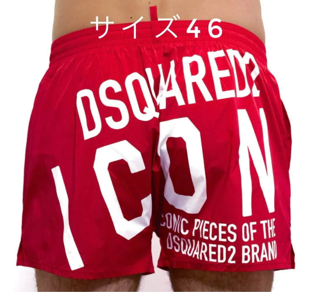 DSQUARED2 テープロゴスイムショーツ 水着 ハーフパンツ 50 DSQUARED2 ディースクエアード パンツ ショートパンツ ハーフ