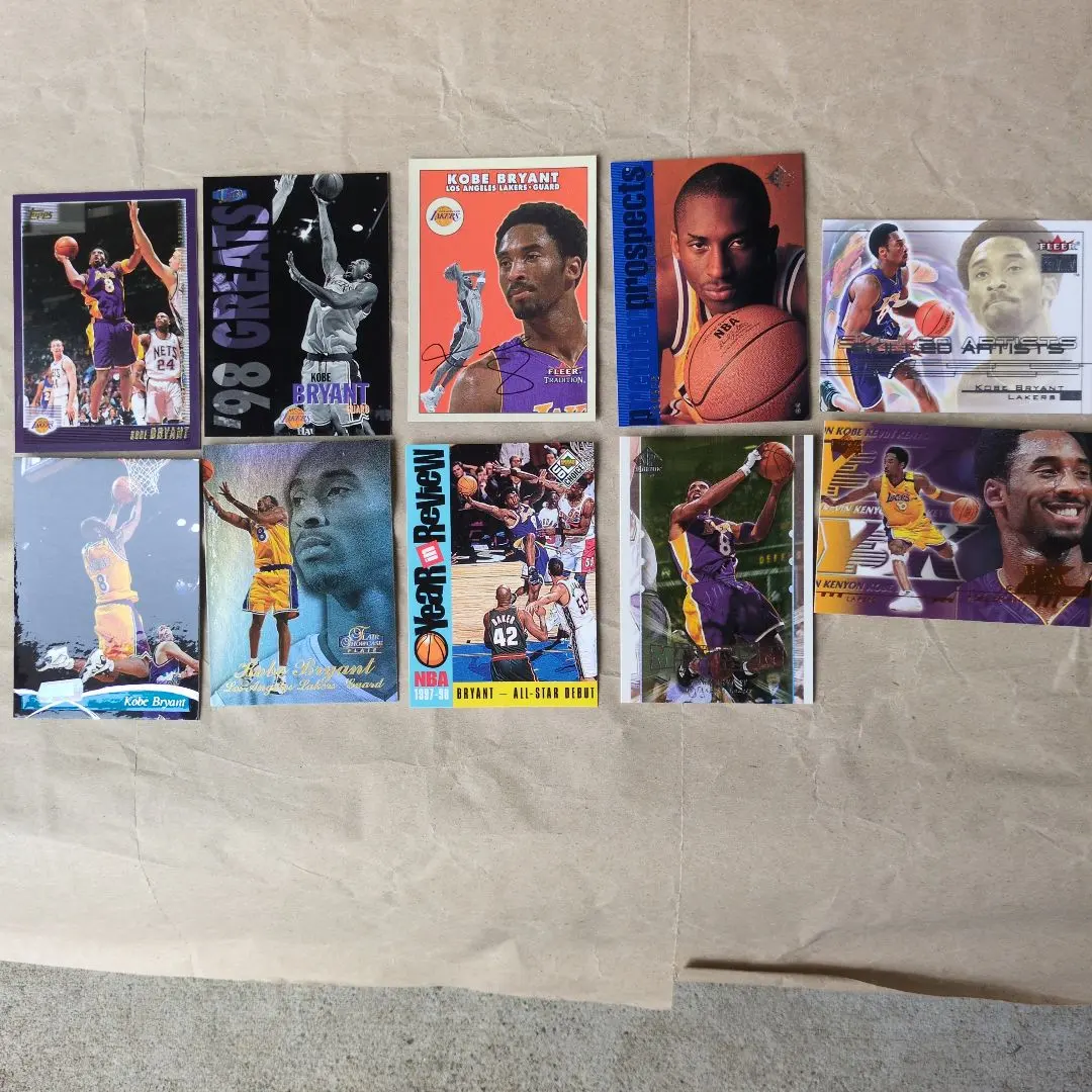 Thumbnail of Valuable Kobe Bryant 10-card set Rookie Cards