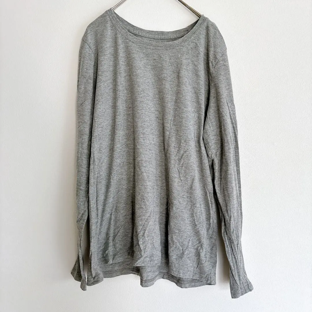 Thumbnail of TIME AND TRUE Medium Gray Long Sleeve T-shirt L Thin
