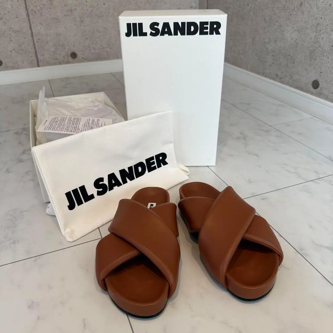Jil Sander ジルサンダー　パデッド レザー サンダル 41 2025年最新】ジルサンダー サンダル 41の人気アイテム - メルカリ