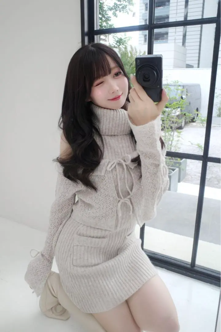 frill cardigan set mini knit OP – BUNNY APARTMENT