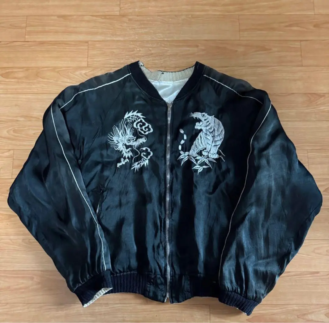 ミツワ(三輪)ジッパー L ビンテージ 復刻 レーヨン100