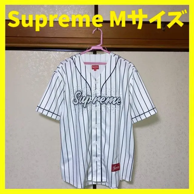 2025年最新】Supreme Rhinestone Stripe Baseball Jerseyの人気